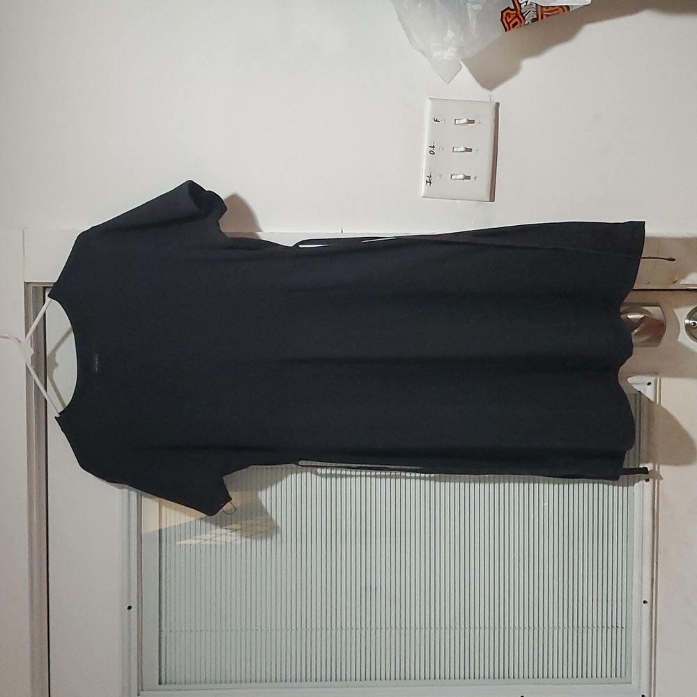 Black above knee dress